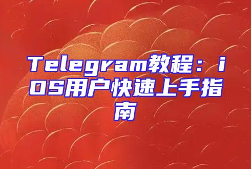 Telegram教程：iOS用户快速上手指南